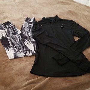 Asics work out outfit